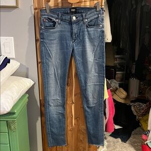 Hudson Krista Ankle S.Skinny with Raw Hem - Dark Blue